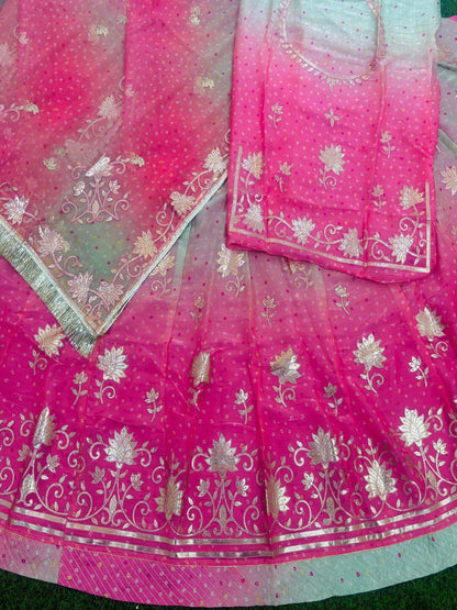 Premium Blooming Double Shaded Rajputi Poshak – Traditional Bandej Print Wear-91891