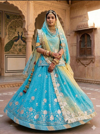Premium Blooming Double Shaded Rajputi Poshak – Traditional Bandej Print Wear-91893