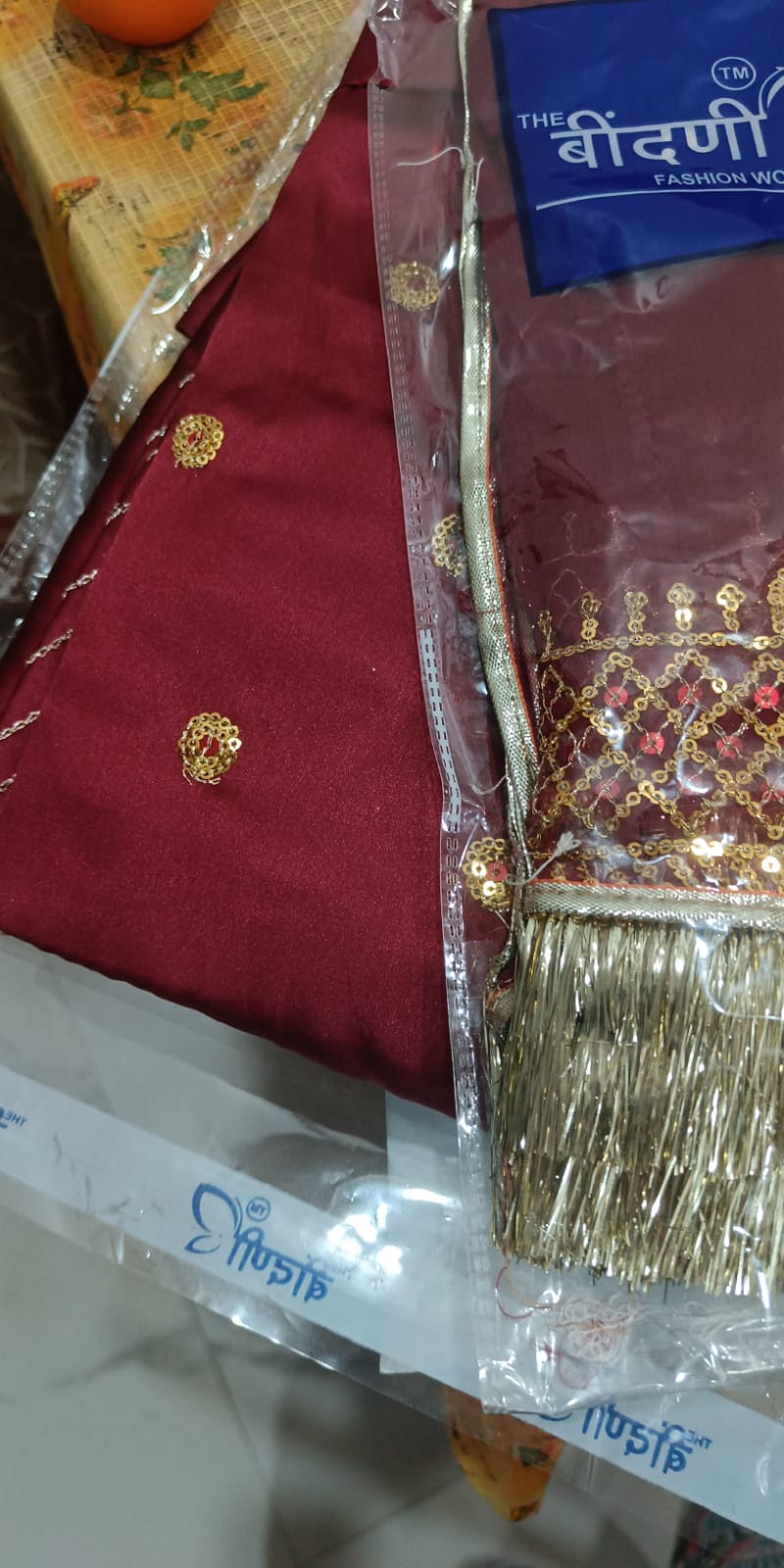 Satin and Hamrahi Pure festive Sequence Work Rajputi Poshak In maroon Colour