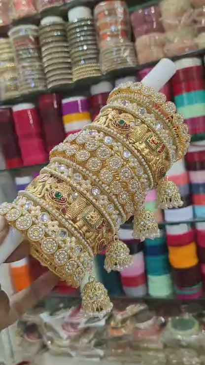 Royal Indian Bridal Chura with Beautiful Kundal Work Design-20171