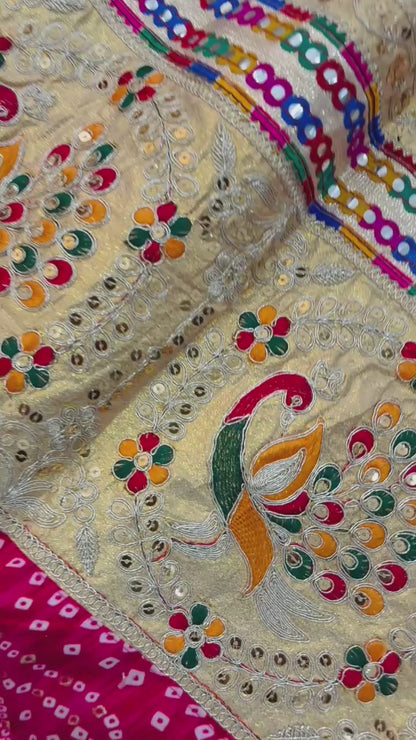Premium White Fendi Silk Rajputi Poshak – 5 Meter Flare Wedding Wear for Women-91877