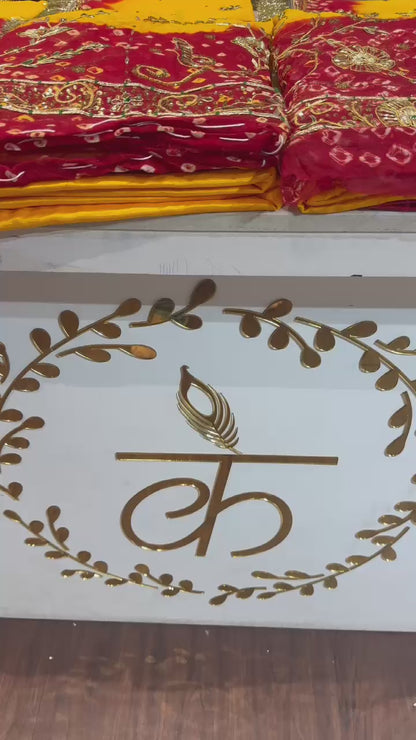 Piliya Bandej Humarhai Pure Handwork Rajputi Poshak-91540